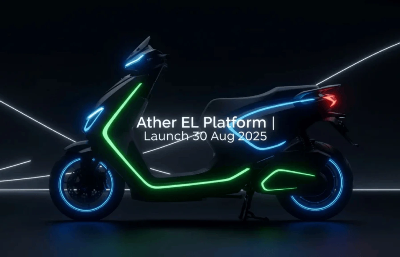 Ather has teased its upcoming electric scooter, which will utilize the new EL platform.